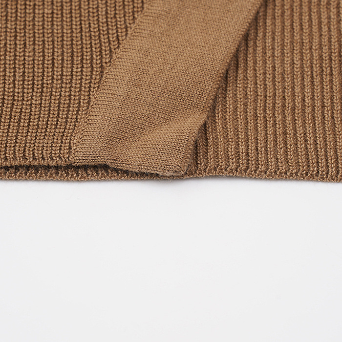 SUPER WHOLESALE | Deconstructed Slit Asymmetric Knit Sweater