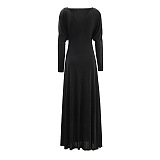 SUPER WHOLESALE |Metal-Buckle Twisted Ruched Waist-Cinching Dress