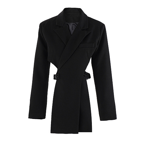 SUPER WHOLESALE | Cut-Out Waist Two-Piece Tailored Blazer