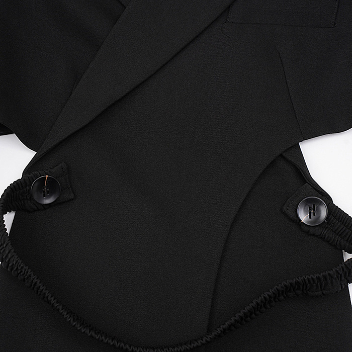 SUPER WHOLESALE | Cut-Out Waist Two-Piece Tailored Blazer