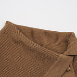 SUPER WHOLESALE | Deconstructed Slit Asymmetric Knit Sweater