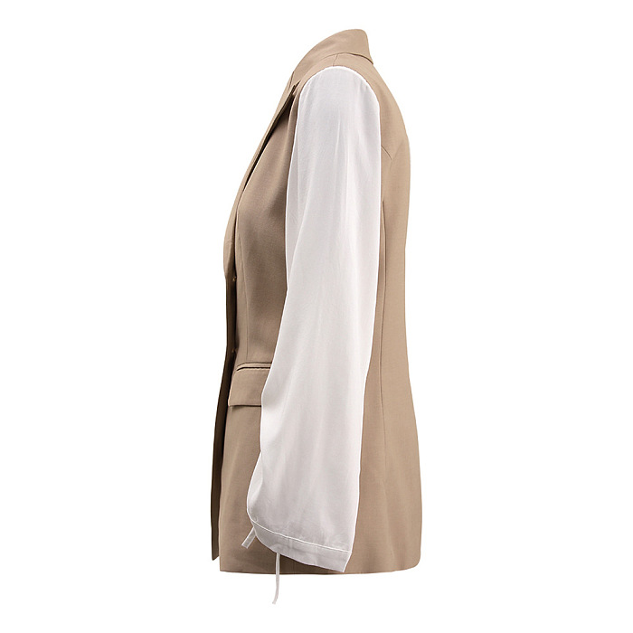 SUPER WHOLESALE | Contrast Color Patchwork Blazer