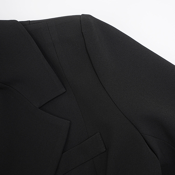 SUPER WHOLESALE | Ruched Puff-Sleeve Blazer