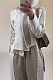 SUPER WHOLESALE | Frayed Hem Patchwork Asymmetric Top