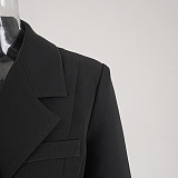 SUPER WHOLESALE | Ruched Puff-Sleeve Blazer