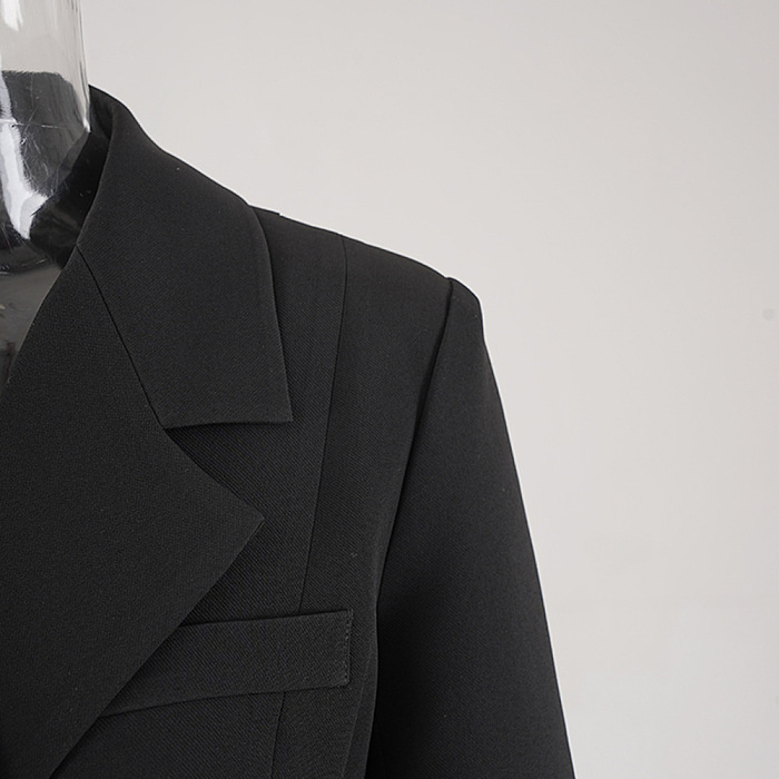 SUPER WHOLESALE | Ruched Puff-Sleeve Blazer