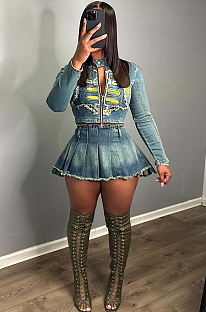 SUPER WHOLESALE | Stretch Fabric Pleated Skirt Set