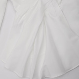 SUPER WHOLESALE | Structured Layered Crossed Blazer