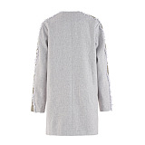 SUPER WHOLESALE | Frayed Hem Patchwork Asymmetric Top