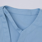 SUPER WHOLESALE | Cross-Bandage Shirt Top