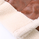 SUPER WHOLESALE | PU Fleece-Lined Shearling Coat