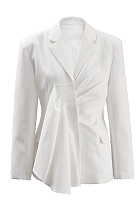 SUPER WHOLESALE | Structured Layered Crossed Blazer