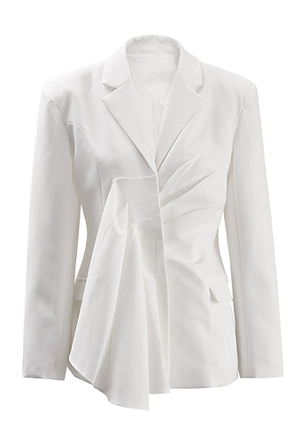 SUPER WHOLESALE | Structured Layered Crossed Blazer