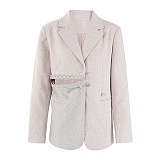 SUPER WHOLESALE | Asymmetric Tailored Statement Blazer