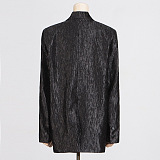 SUPER WHOLESALE | Long-Sleeve Collared Textured Blazer