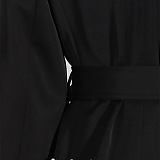 SUPER WHOLESALE | Mesh Patchwork Collared Belted Midi Skirt