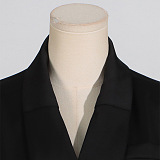 SUPER WHOLESALE | Mesh Patchwork Collared Belted Midi Skirt