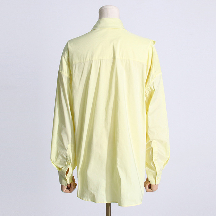 SUPER WHOLESALE | Pleated Patchwork 3D Floral Versatile Shirt for Women
