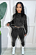 SUPER WHOLESALE | Vintage Washed Cable-Knit Argyle Pullover Sweater Set in Black