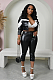 SUPER WHOLESALE | Contrast Button-Up Collared Utility Two-Piece Set