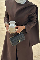 SUPER WHOLESALE |Cape Blazer Trench Coat