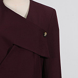 SUPER WHOLESALE | Solid Color Belted Long-Sleeve Blazer