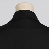 SUPER WHOLESALE | Mesh Patchwork Collared Belted Midi Skirt