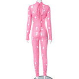 SUPER WHOLESALE | Ripped Slim Fit Knit Bodysuit in Pink