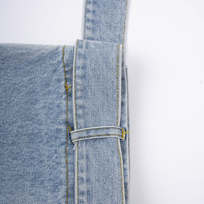 SUPER WHOLESALE |Collared Ruffled Hem Color-Block Patchwork Denim Jacket