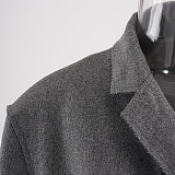 SUPER WHOLESALE | Loose Asymmetric Button Quilted Waist-Cinching Coat