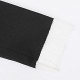 SUPER WHOLESALE | Color-Block Frayed Hem Blazer
