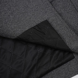 SUPER WHOLESALE | Loose Asymmetric Button Quilted Waist-Cinching Coat