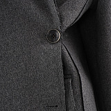 SUPER WHOLESALE | Loose Asymmetric Button Quilted Waist-Cinching Coat