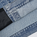 SUPER WHOLESALE | Denim Patchwork Jacket