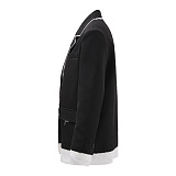 SUPER WHOLESALE | Color-Block Frayed Hem Blazer
