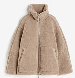 SUPER WHOLESALE | Loose Faux Cashmere Outdoor Zipper Jacket