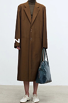 SUPER WHOLESALE |Single-Breasted Long Oversized Blazer