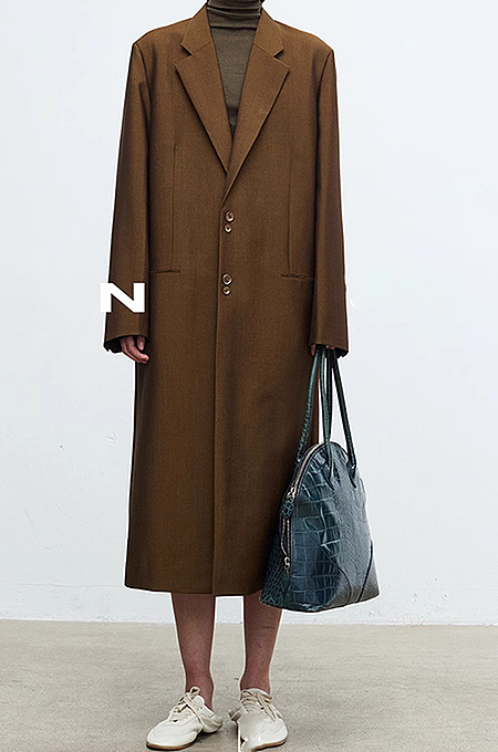 SUPER WHOLESALE |Single-Breasted Long Oversized Blazer