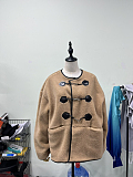 SUPER WHOLESALE | Cashmere Women’s Metal Lock Clasp Cardigan Coat
