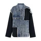 SUPER WHOLESALE | Denim Patchwork Jacket