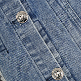 SUPER WHOLESALE | Denim Patchwork Jacket
