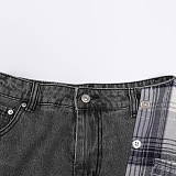 SUPER WHOLESALE | Deconstructed Asymmetric Plaid Patchwork Skirt