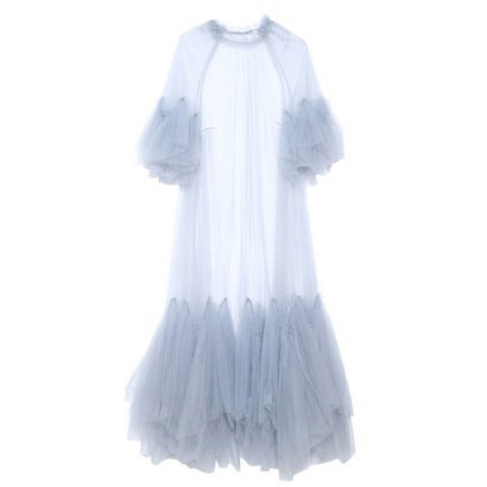 SUPER WHOLESALE | Multi-Layered Hem Ruched Mesh Skirt