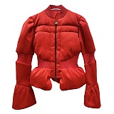 SUPER WHOLESALE | Bell-Sleeve Puffed Outer Jacket