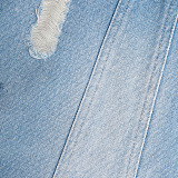 SUPER WHOLESALE | Denim Patchwork Single-Breasted Trench Coat