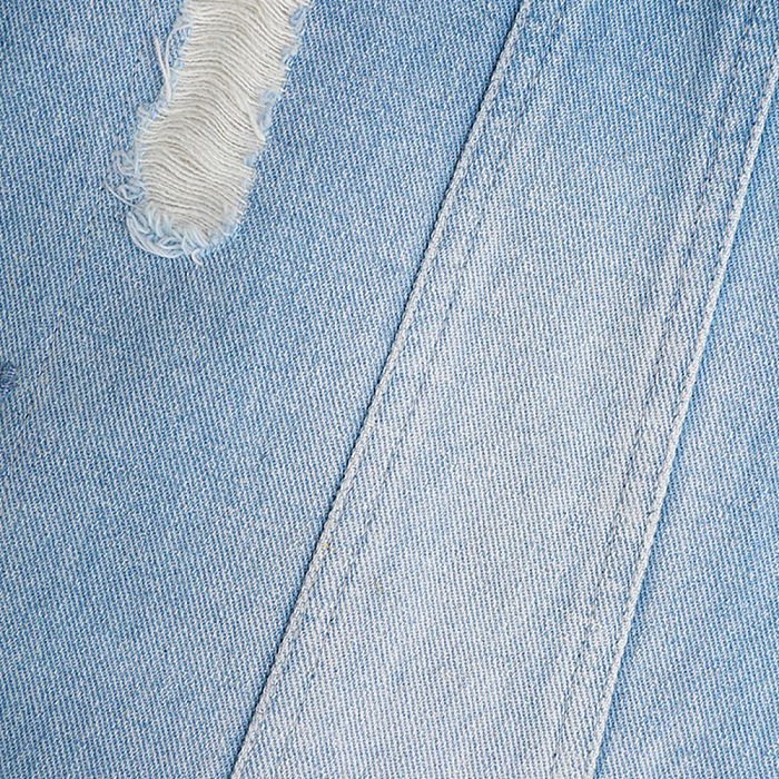 SUPER WHOLESALE | Denim Patchwork Single-Breasted Trench Coat