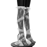 SUPER WHOLESALE | Lace Spin Trim Over-the-Knee Socks