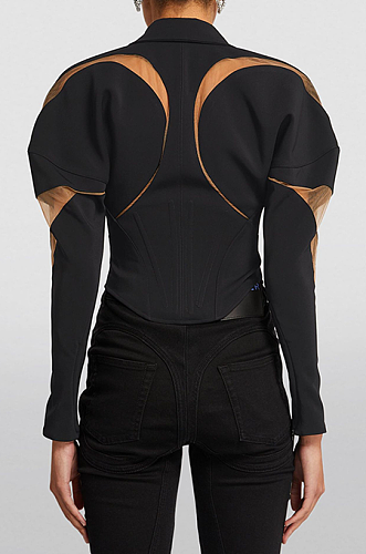SUPER WHOLESALE | Mesh Patchwork Bomber Jacket