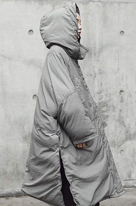 SUPER WHOLESALE | Side-Slit Loose Hooded Jacket