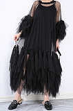 SUPER WHOLESALE | Multi-Layered Hem Ruched Mesh Skirt